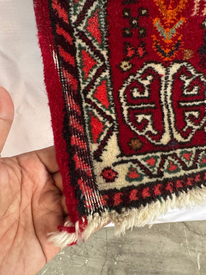 Handmade Persian Abadeh Rug 148 x 63 cm | 4.86 x 2.07 ft