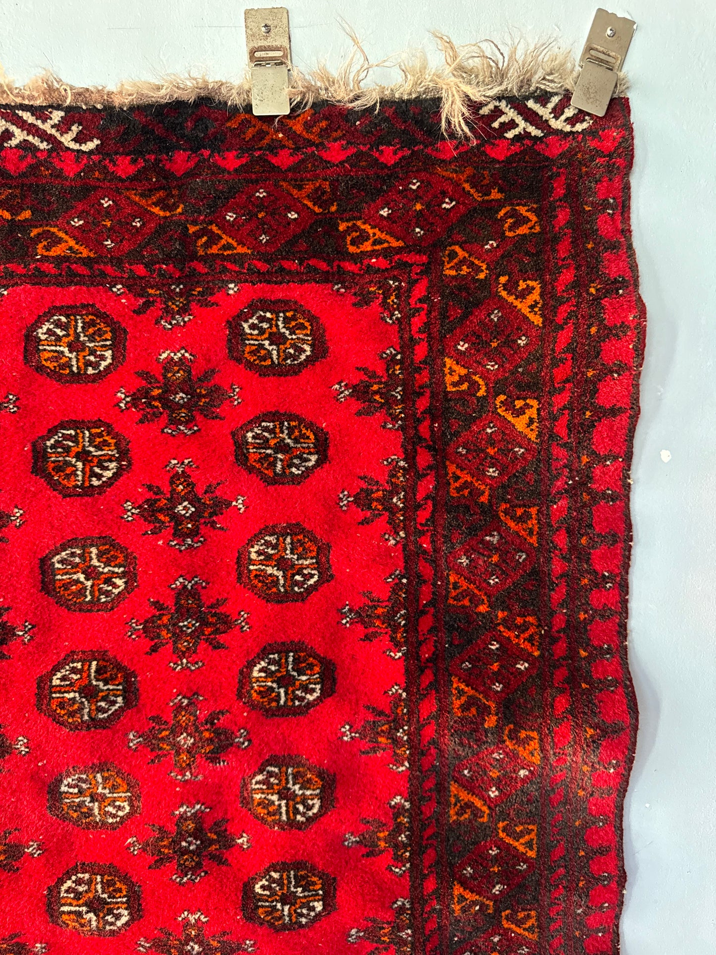 Handmade Afghan Kunduz 4.2 x 2.8 ft