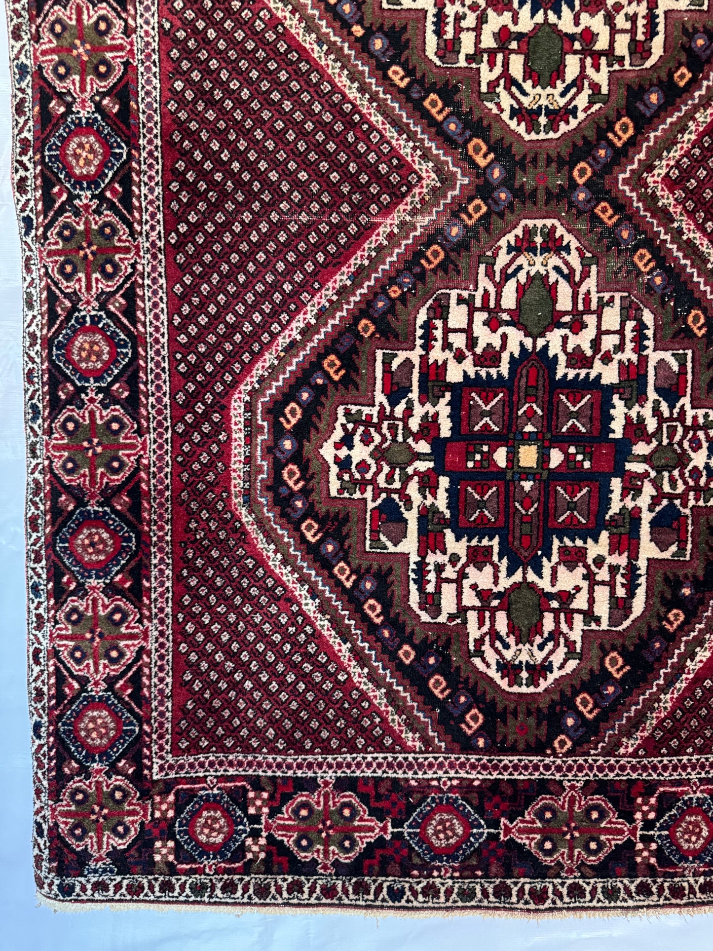 Handmade Persian Afshar 180 x 135 cm | 5.91 x 4.43 ft