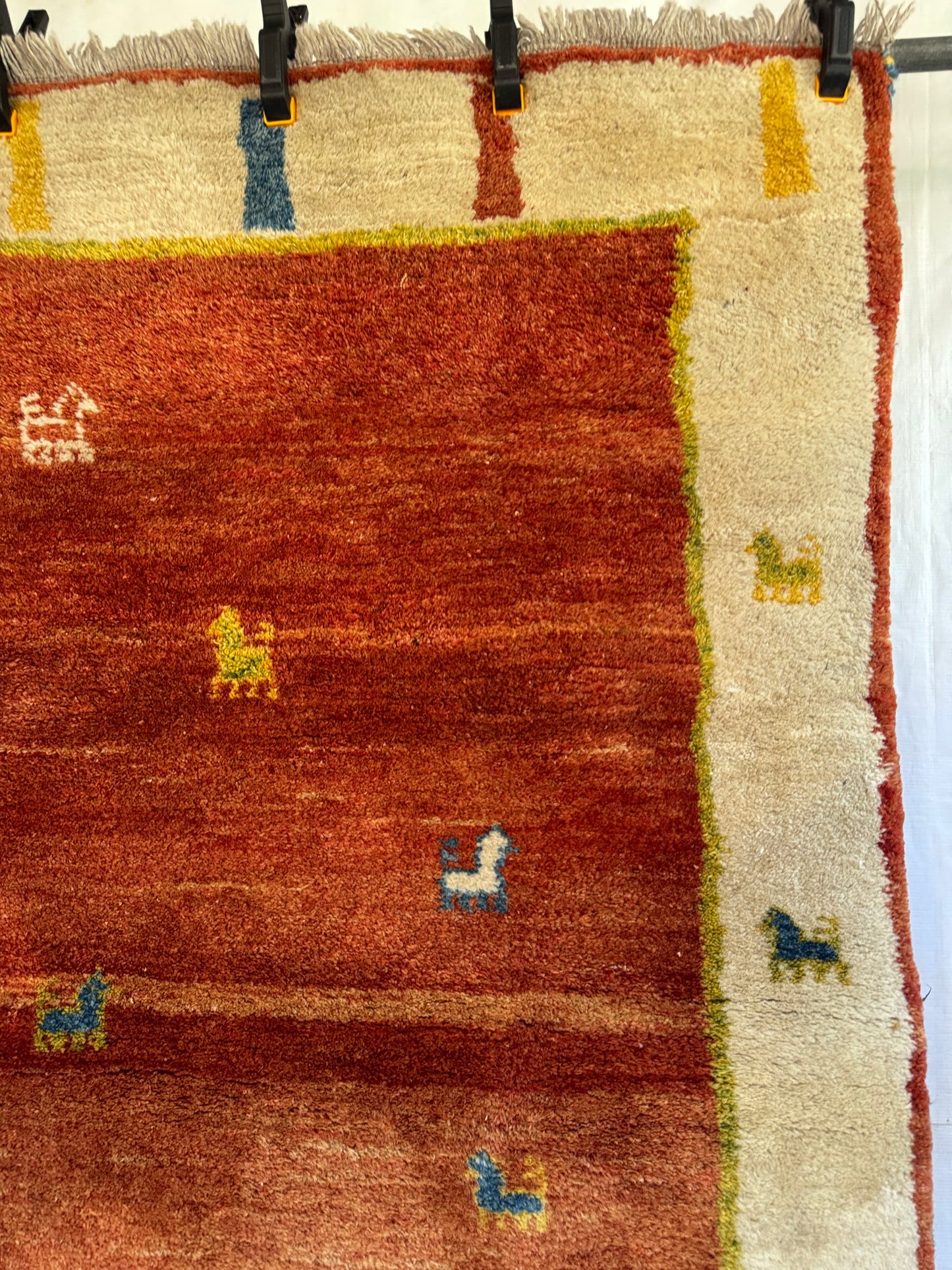 Handmade Persian Gabbeh 190 x 107 cm | 6.23 x 3.51 ft