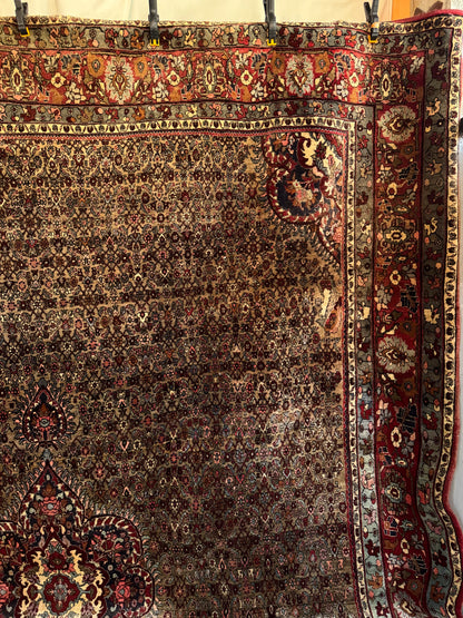 📌 RESERVED Handmade Persian Bidjar 410 x 305 cm | 13.5 x 10 ft