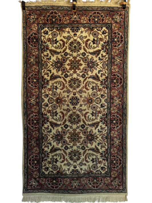 Handmade Indo Tabriz Rug 150 x 85 cm | 4.9 x 2.8 ft