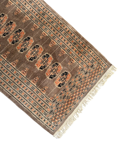 📌 RESERVED Handmade Bokhara Rug 178 x 64 cm | 5.8 x 2.1 ft