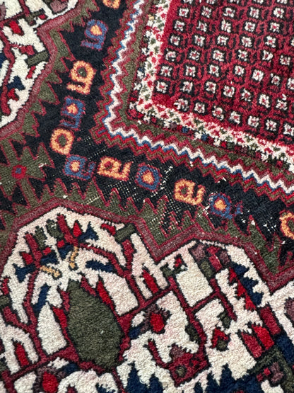 Handmade Persian Afshar 180 x 135 cm | 5.91 x 4.43 ft