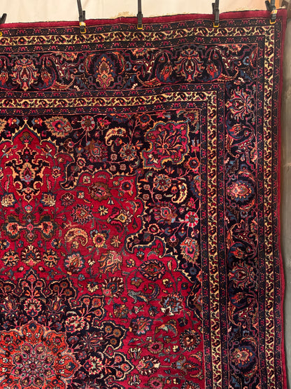 📌 RESERVED Handmade Persian Mashad Rug 390 x 290 cm | 12.8 x 9.5 ft