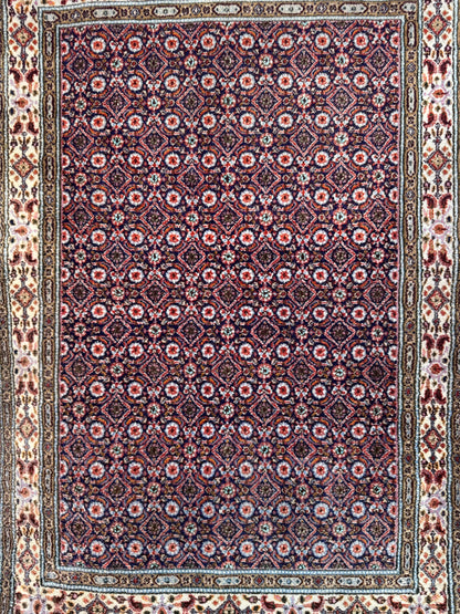 Handmade Persian Moud Rug150 x 105 cm | 4.9 x 3.4 ft