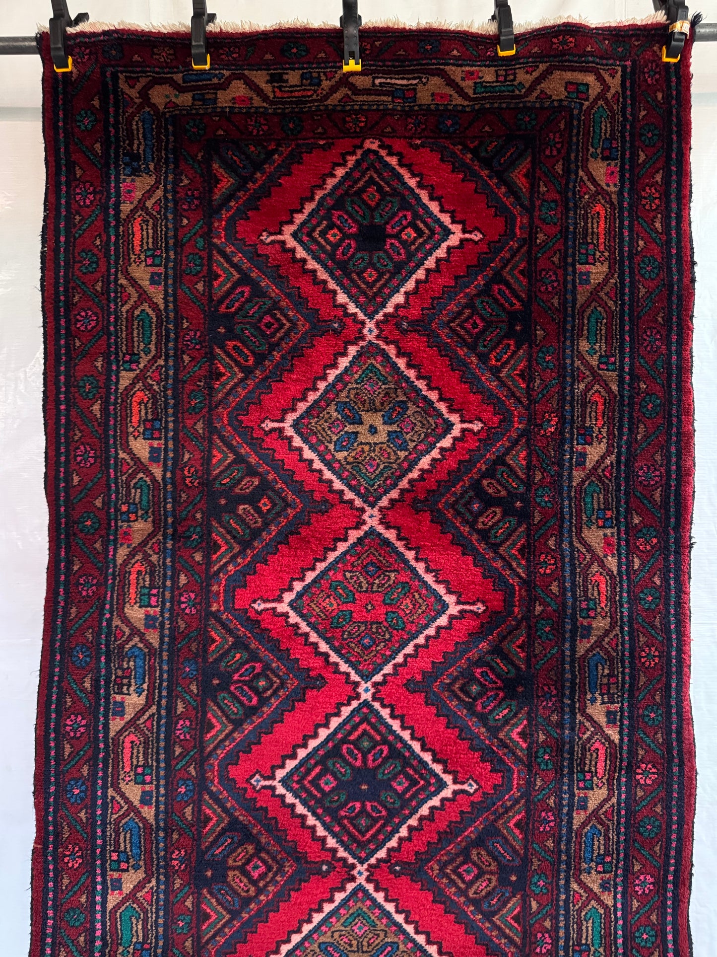 Handmade Persian Chennar Runner 310 x 107 cm | 10.17 x 3.51 ft 