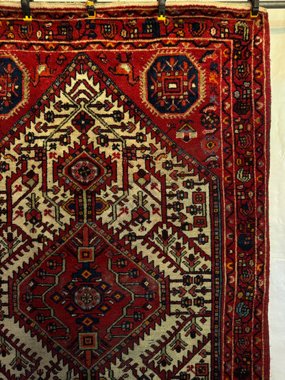 Handmade Persian Hamadan Rug 228 x 136 cm | 7.5 x 4.5 ft