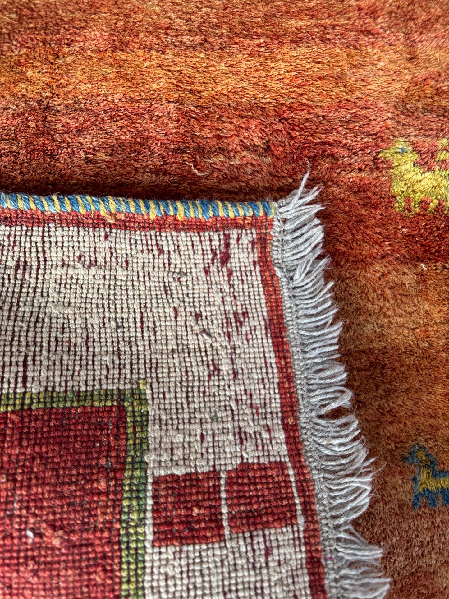 Handmade Persian Gabbeh 190 x 107 cm | 6.23 x 3.51 ft