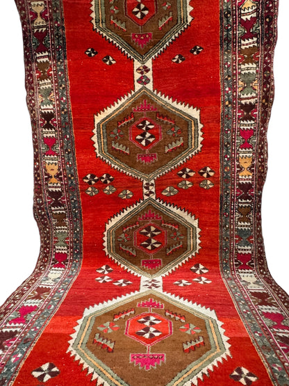 📌 RESERVED Handmade Kazak Runner 400 x 142cm | 13.12 x 4.66 ft