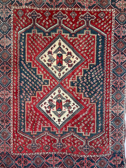 Handmade Persian Shahrbabak Rug 212 x 157 cm | 7.0 x 5.2 ft