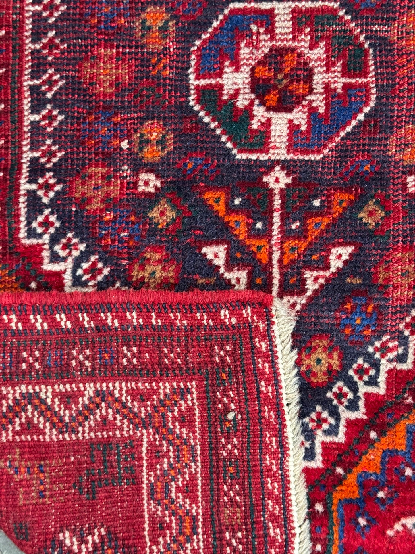 📌 RESERVED Handmade Persian Shiraz 113 x 77 cm | 3.71 x 2.53 ft