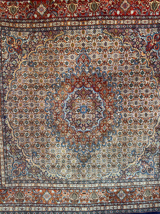Handmade Persian Muod Rug 200 x 200 cm | 6.56 x 6.56 ft