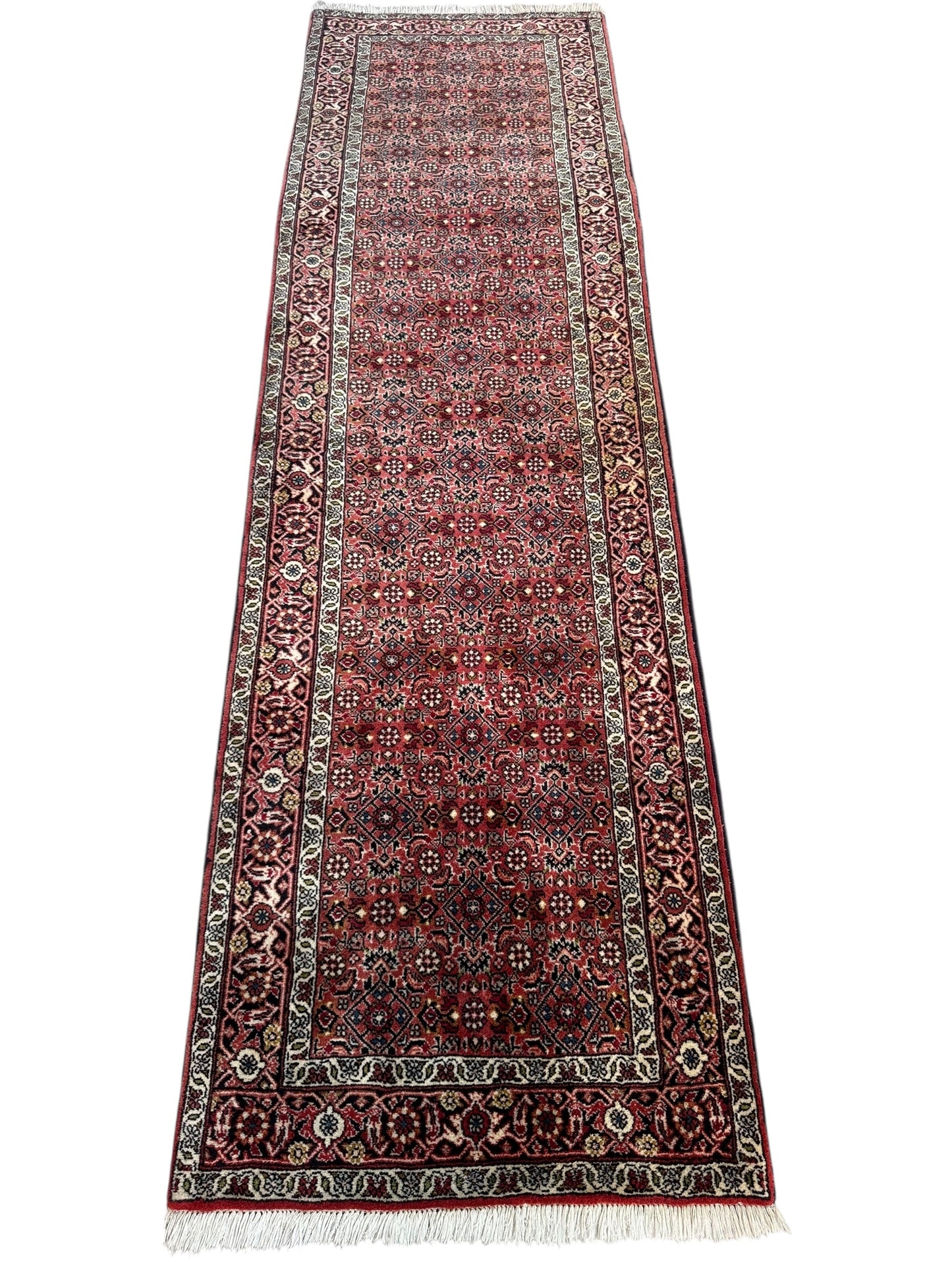 Handmade Persian Bidjar Runner 247 x 71 cm | 8.1 x 2.33 ft