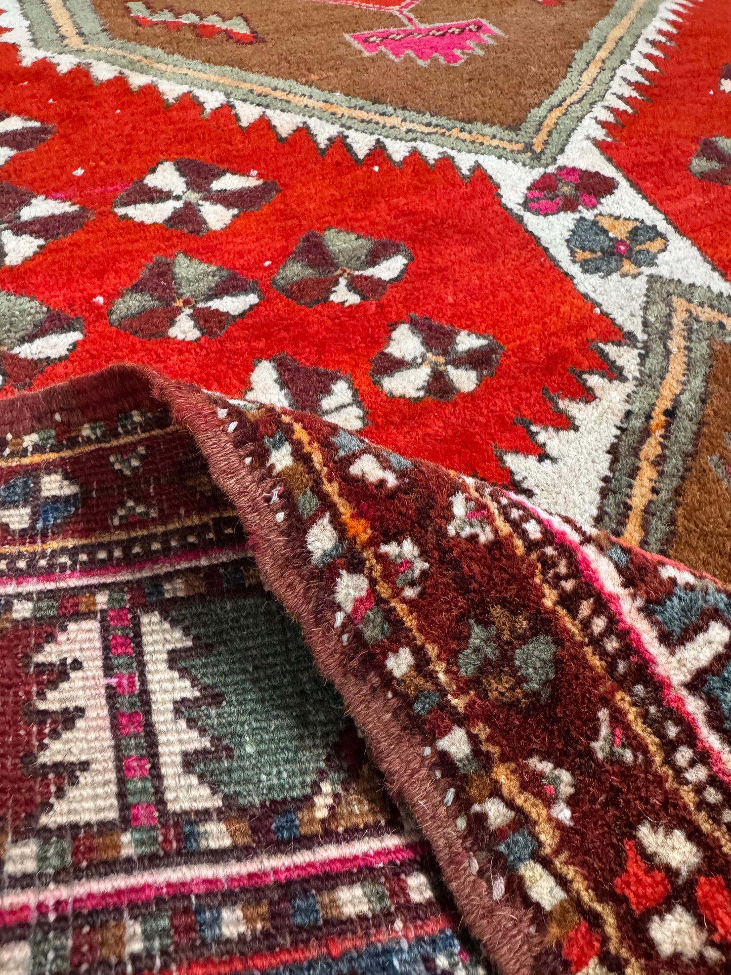 📌 RESERVED Handmade Kazak Runner 400 x 142cm | 13.12 x 4.66 ft