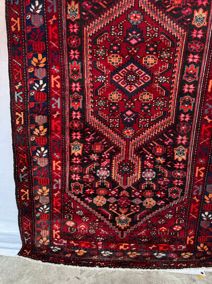 Handmade Persian Hamadan Rug 220 x 126 cm | | 7.2 x 4.1 ft