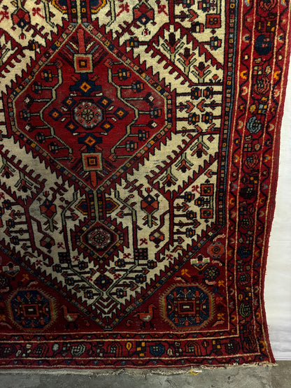 Handmade Persian Hamadan Rug 228 x 136 cm | 7.5 x 4.5 ft