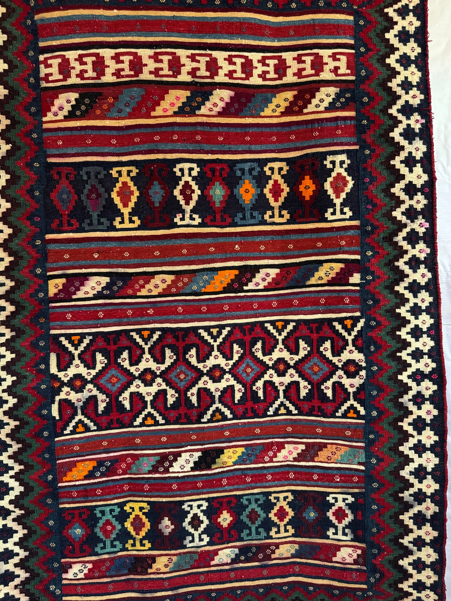 Handmade Cicim Kilim 186 x 116 cm | 6.1 x 3.81 ft
