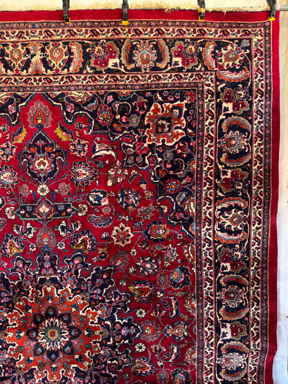 Handmade Persian Mashad 338 x 246 cm | 11.09 x 8.07 ft