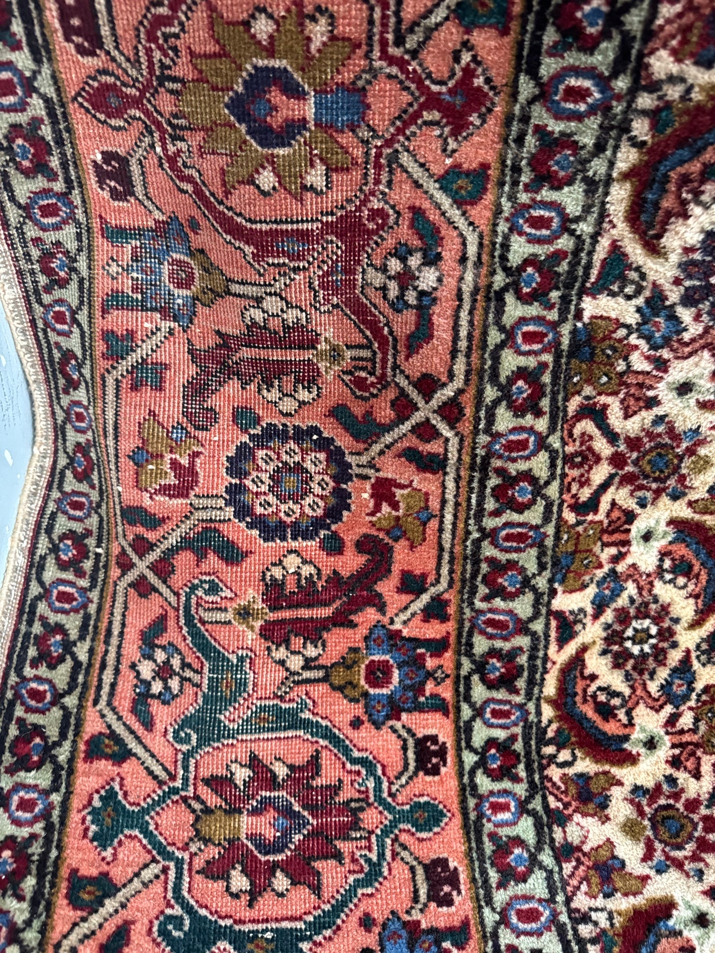 Handmade Persian Tabriz 398 x 300 cm | 13 x 9.84 ft