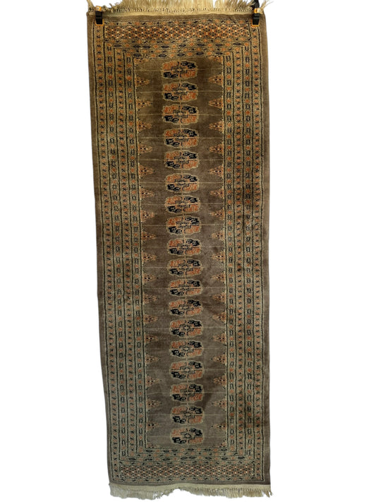 📌 RESERVED Handmade Bokhara Rug 178 x 64 cm | 5.8 x 2.1 ft