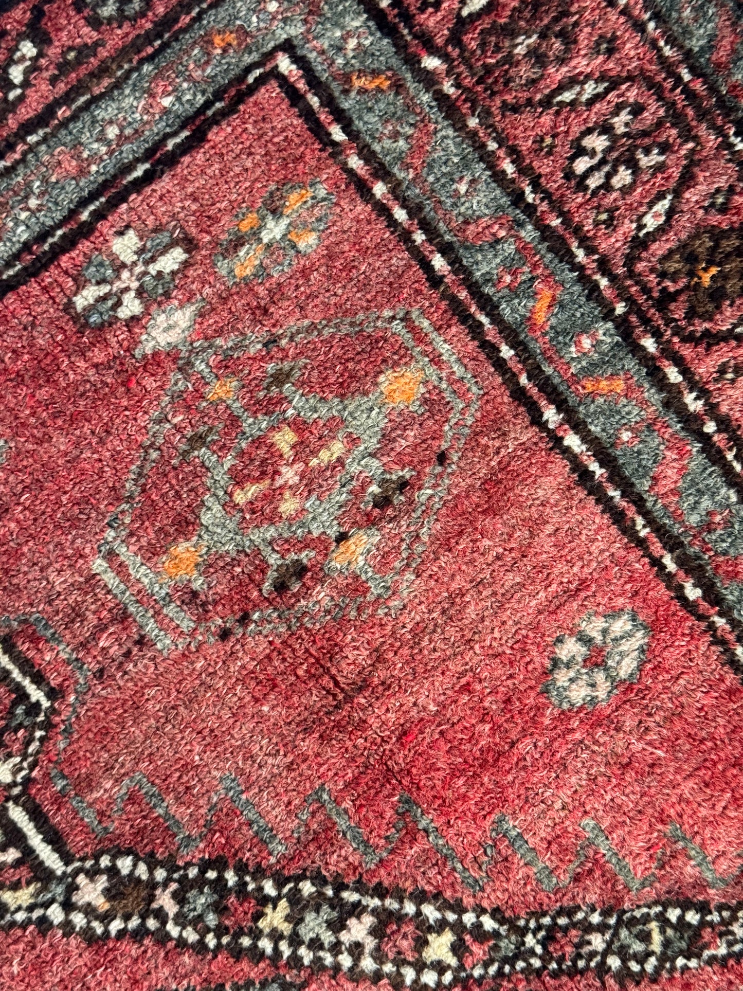 Handmade Persian Hamadan Runner 280 x 108 cm | 9.2 x 3.5 ft