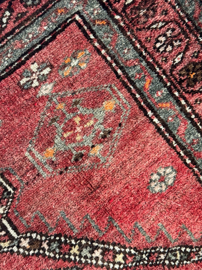 Handmade Persian Hamadan Runner 280 x 108 cm | 9.2 x 3.5 ft