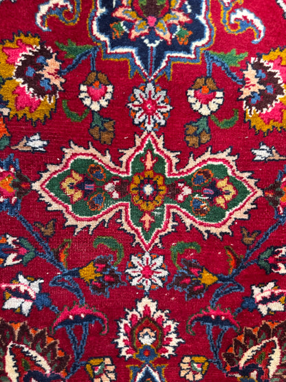 Handmade Persian Mashad Rug 364 x 307 cm | 12 x 10 ft