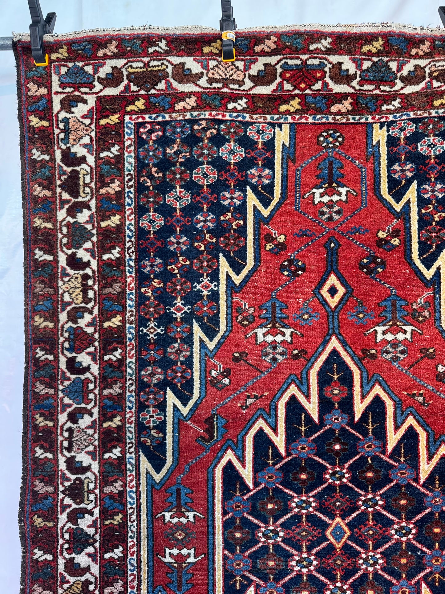 Handmade Persian Mazlaghan 200 x 130 cm | 6.56 x 4.27 ft