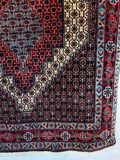 📌 RESERVED Handmade Persian Senneh Rug 156 x 132 cm | 5.1 x 4.3 ft