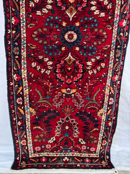 Handmade Persian Lilihan Runner 225 x 84 cm | 7.4 x 2.8 ft