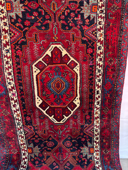Handmade Persian Hamadan 260 x 125 cm | 8.53 x 4. 1 ft