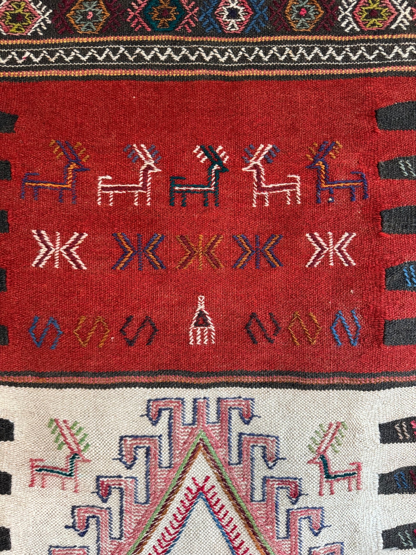Handmade Anatolian Kilim Rug 187 x 107 cm | 6.14 x 3.51 ft