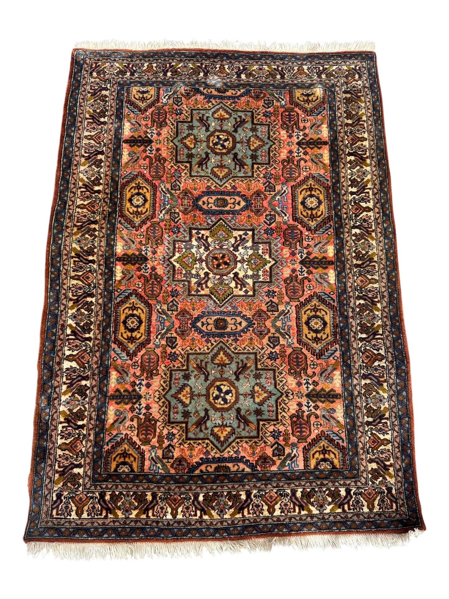 Handmade Persian Tabriz Rug 147 x 100 cm | 4.82 x 3.28 ft