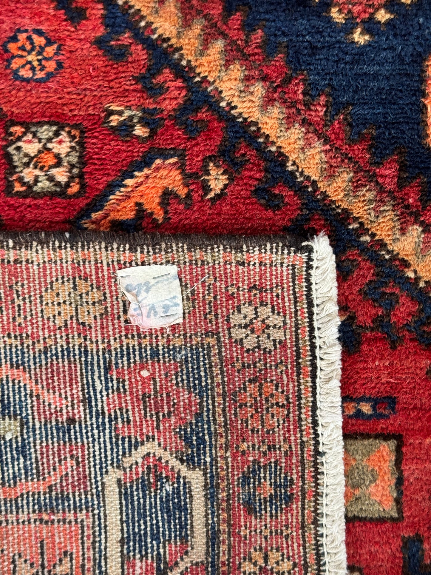 Handmade Persian Hamadan Rug 200 x 144 cm | 6.6 x 4.72 cm
