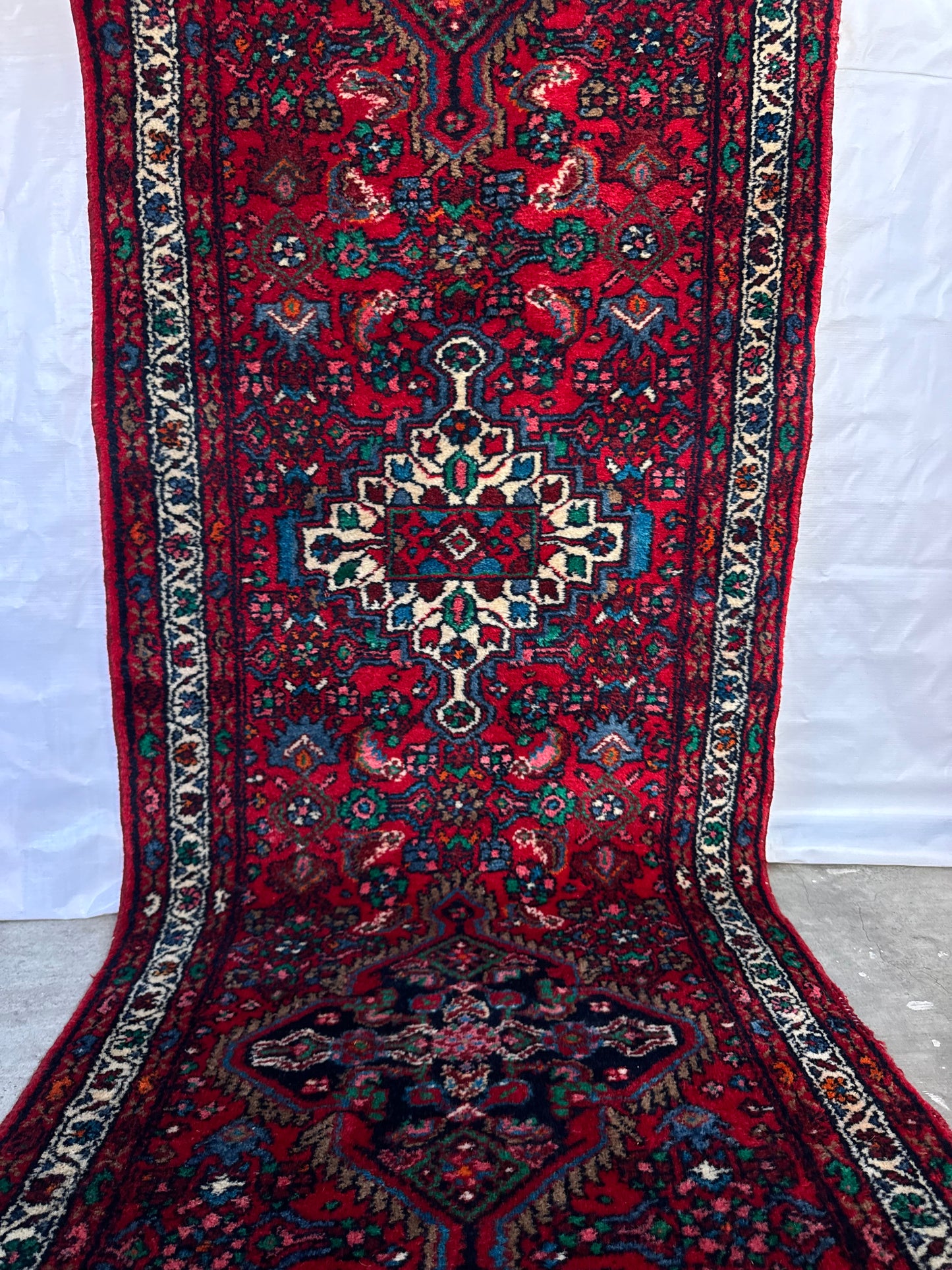 Handmade Persian Jozan Runner 333 x 90 cm | 11 x 3 ft