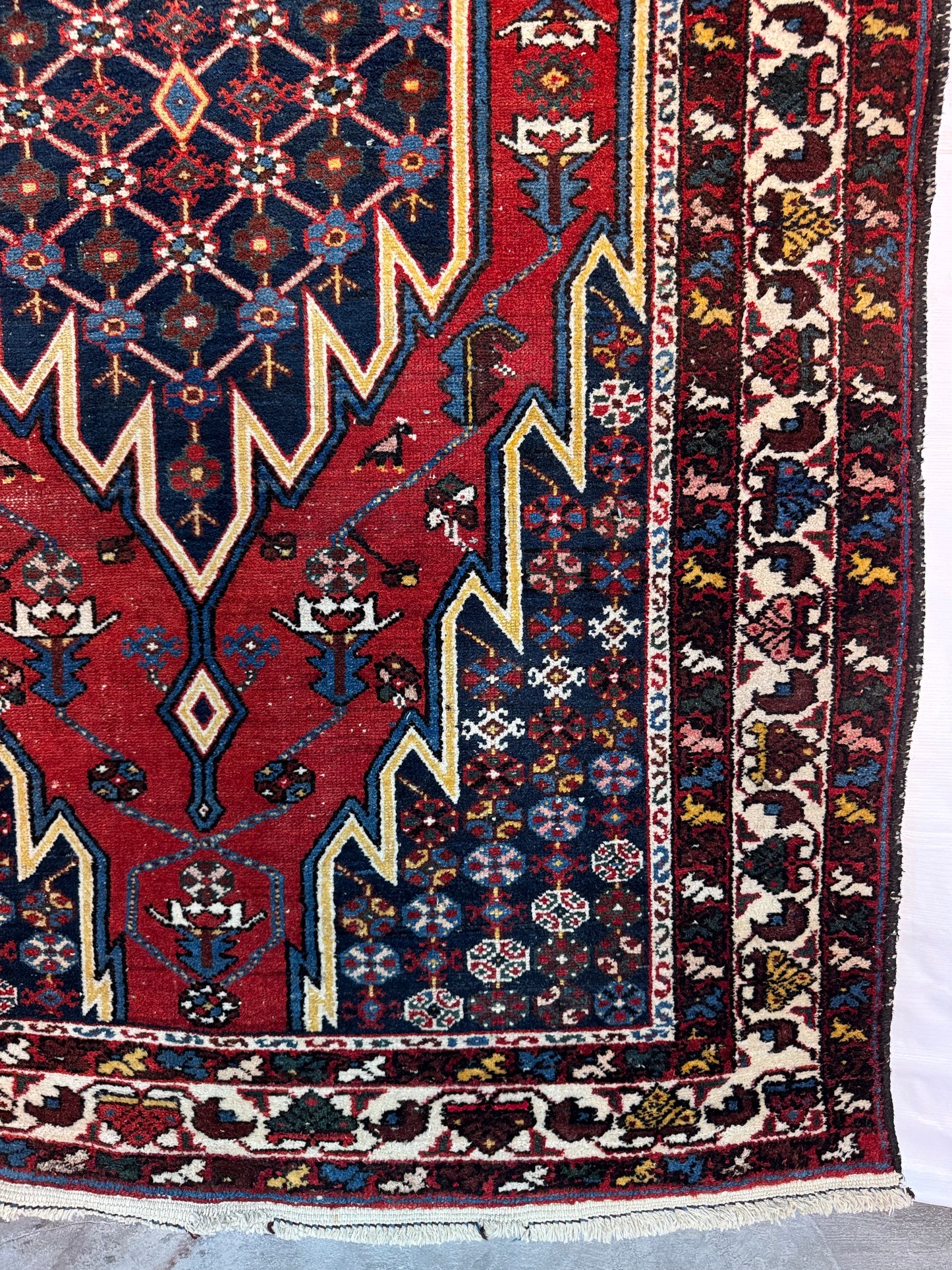 Handmade Persian Mazlaghan 200 x 130 cm | 6.56 x 4.27 ft