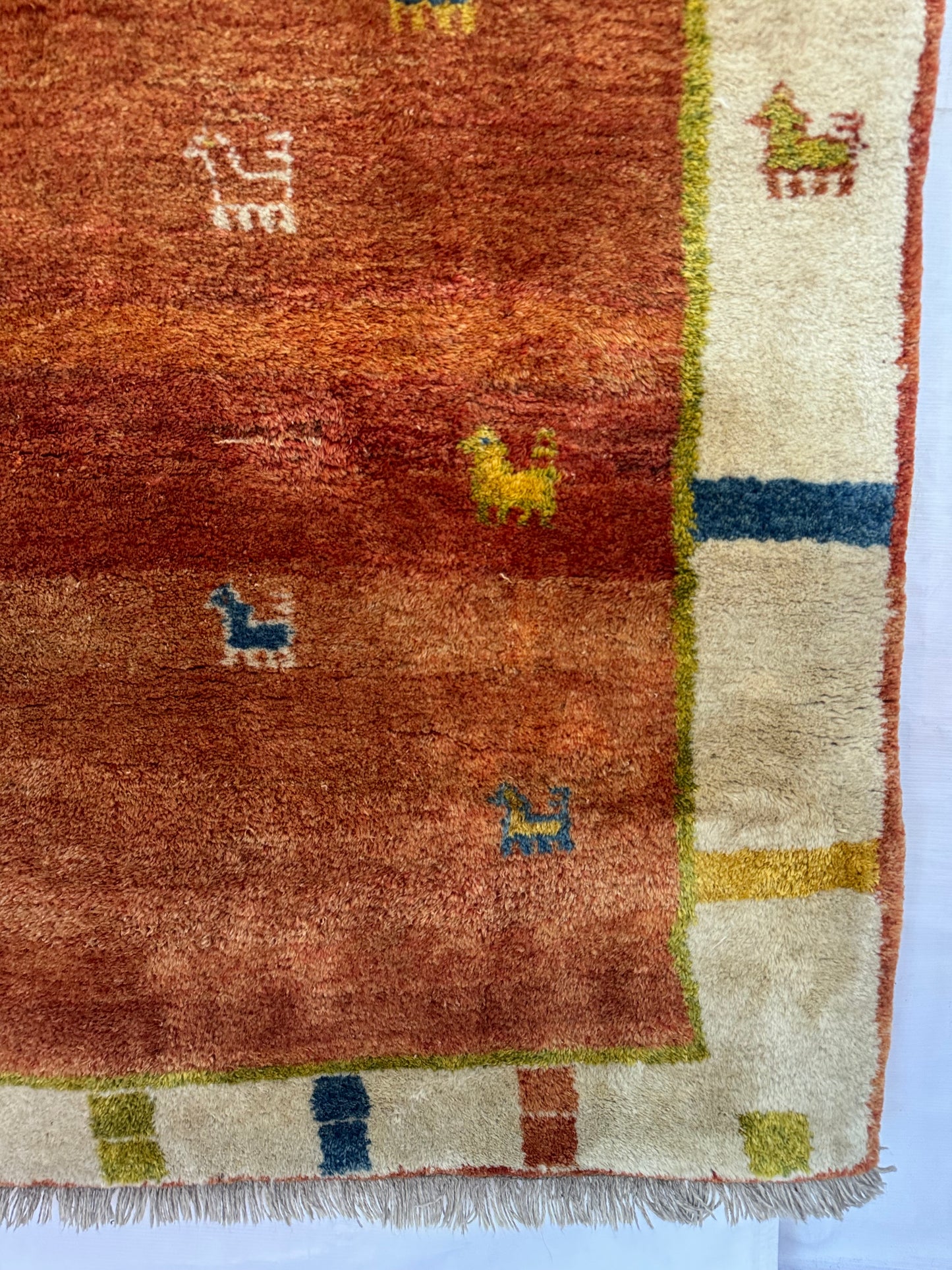 Handmade Persian Gabbeh 190 x 107 cm | 6.23 x 3.51 ft