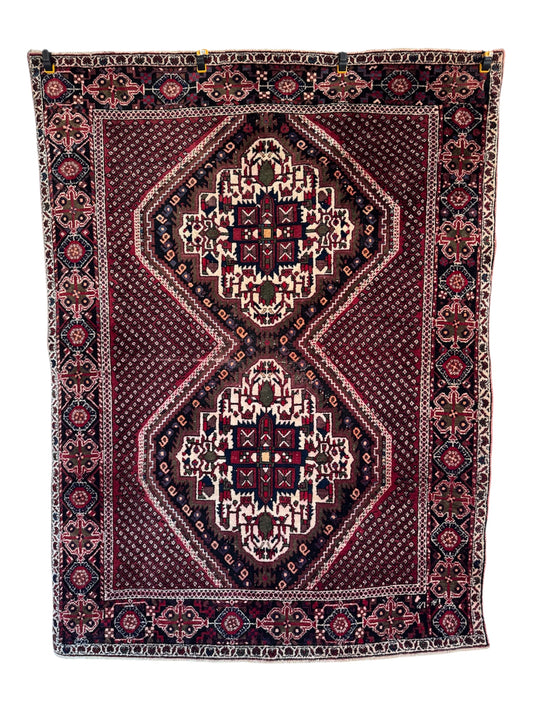 Handmade Persian Afshar 180 x 135 cm | 5.91 x 4.43 ft