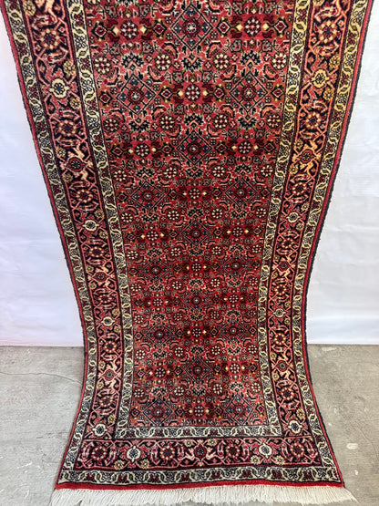 Handmade Persian Bidjar Runner 247 x 71 cm | 8.1 x 2.33 ft