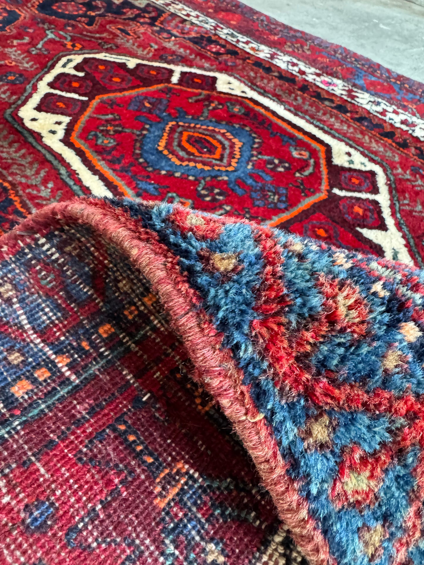 Handmade Persian Hamadan 260 x 125 cm | 8.53 x 4. 1 ft