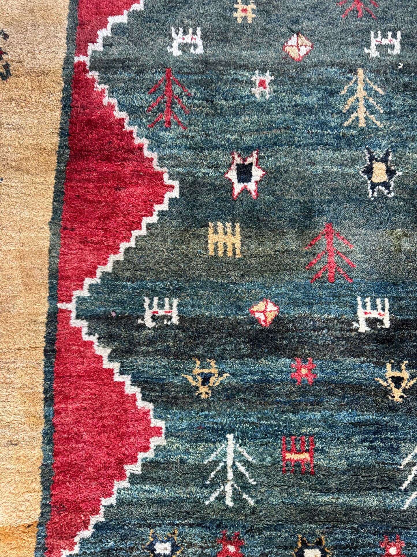 Handmade Persian Gabbeh 265 x 210 cm | 8.69 x 6.89 ft