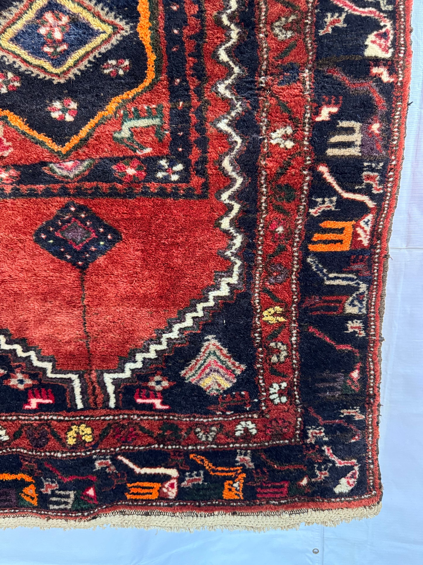 Handmade Persian Hamadan Rug 150 x 95 cm | 4.92 x 3.12 ft