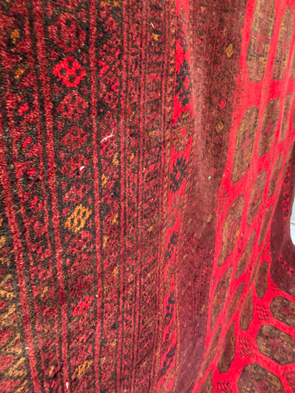 Handmade Ersari Rug 9.74 x 6.73 ft