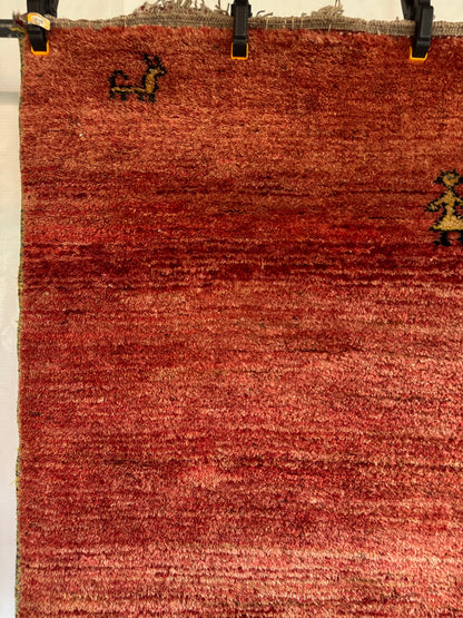 Handmade Persian Gabbeh 165 x 97 cm | 5.41 x 3.18 ft