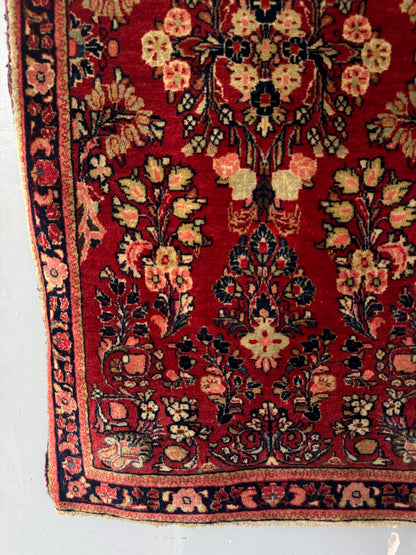 Handmade Persian Lilihan Rug 122 x 69 cm | 4 x 2.26 ft