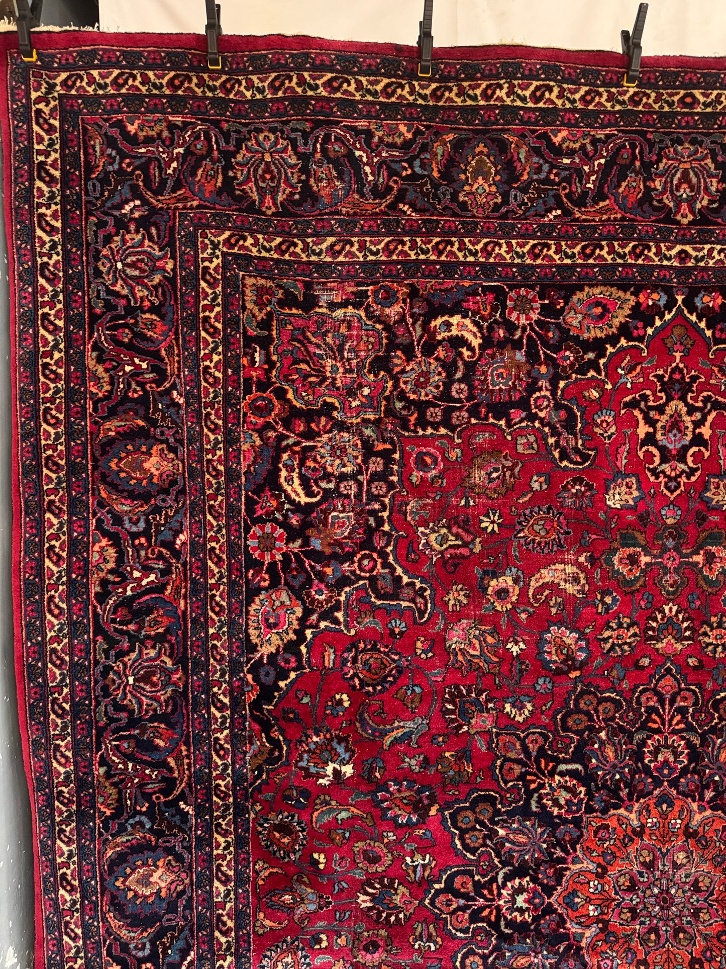 📌 RESERVED Handmade Persian Mashad Rug 390 x 290 cm | 12.8 x 9.5 ft