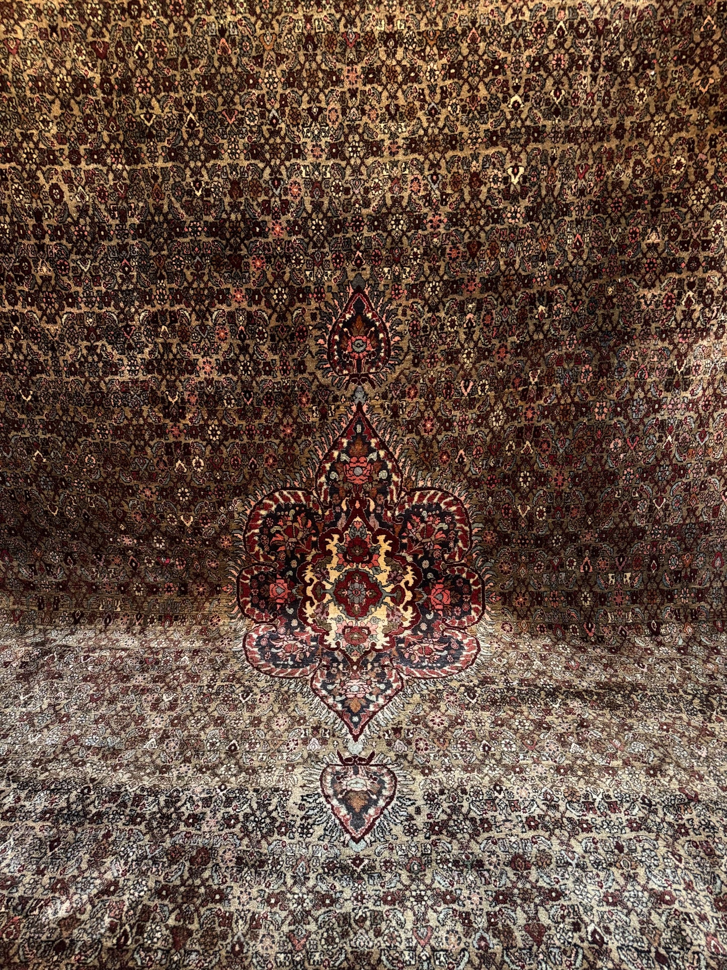 📌 RESERVED Handmade Persian Bidjar 410 x 305 cm | 13.5 x 10 ft