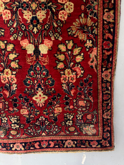 Handmade Persian Lilihan Rug 122 x 69 cm | 4 x 2.26 ft