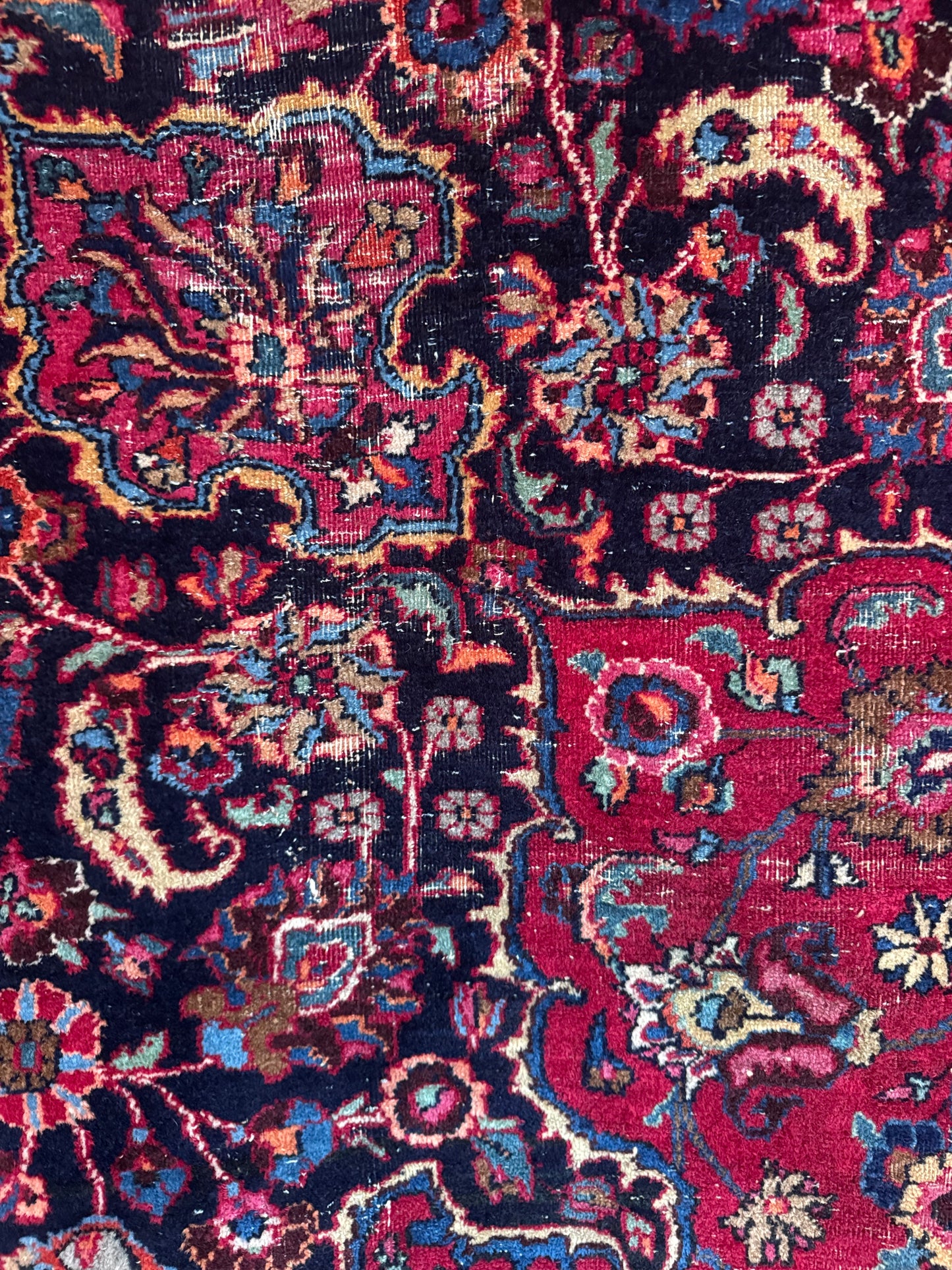 📌 RESERVED Handmade Persian Mashad Rug 390 x 290 cm | 12.8 x 9.5 ft
